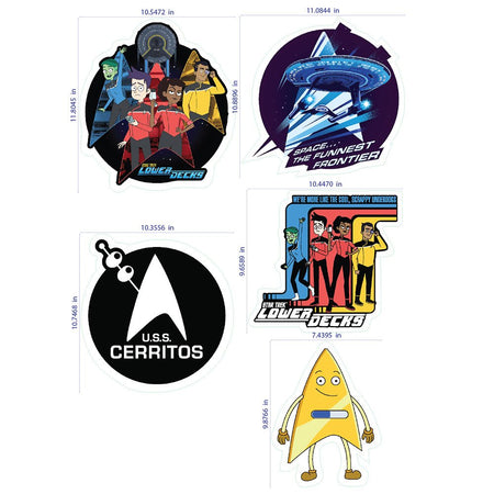 Star Trek: Lower Decks Wall Sticker Sheet - Paramount Shop