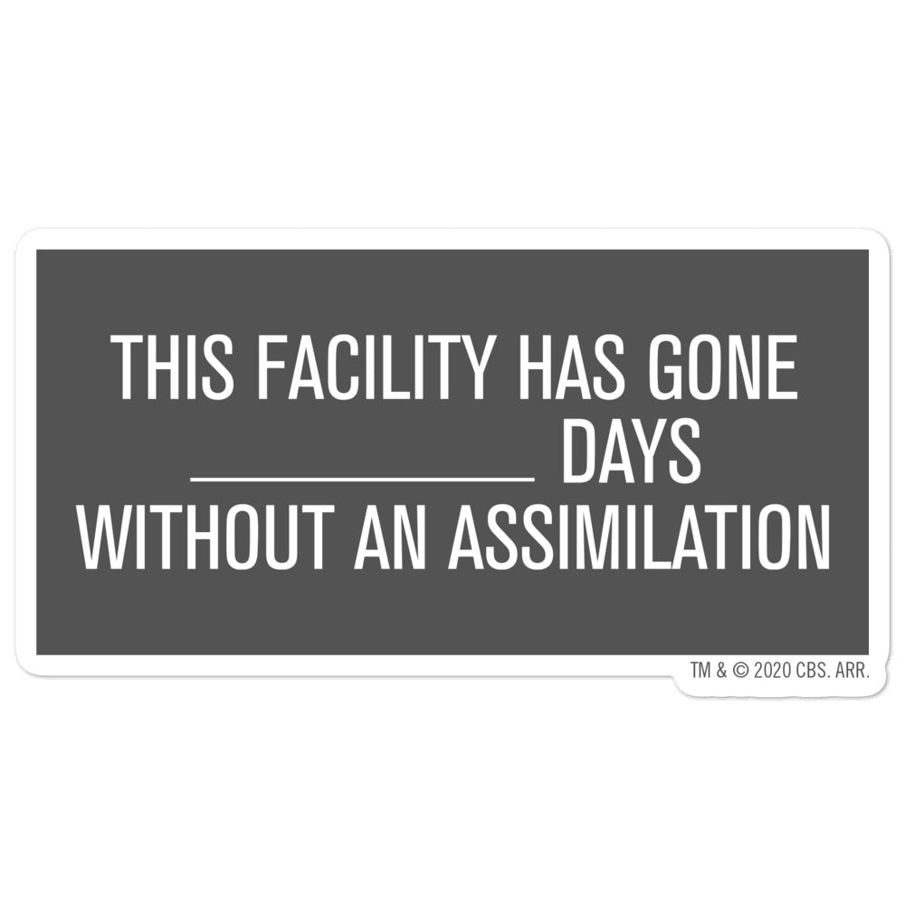 Star Trek: Picard Assimilation Sign Die Cut Sticker - Paramount Shop