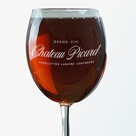 Star Trek: Picard Chateau Picard Logo Wine Glass - Paramount Shop