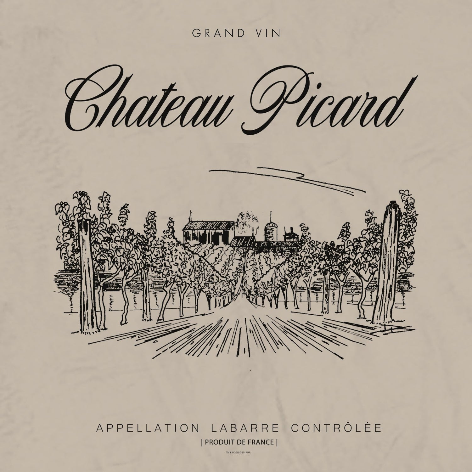 Star Trek: Picard Chateau Picard Vineyard Logo Sherpa Blanket - Paramount Shop