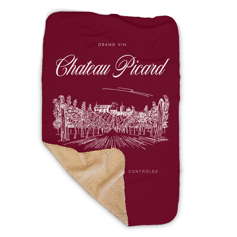 Star Trek: Picard Chateau Picard Vineyard Logo Sherpa Blanket - Paramount Shop