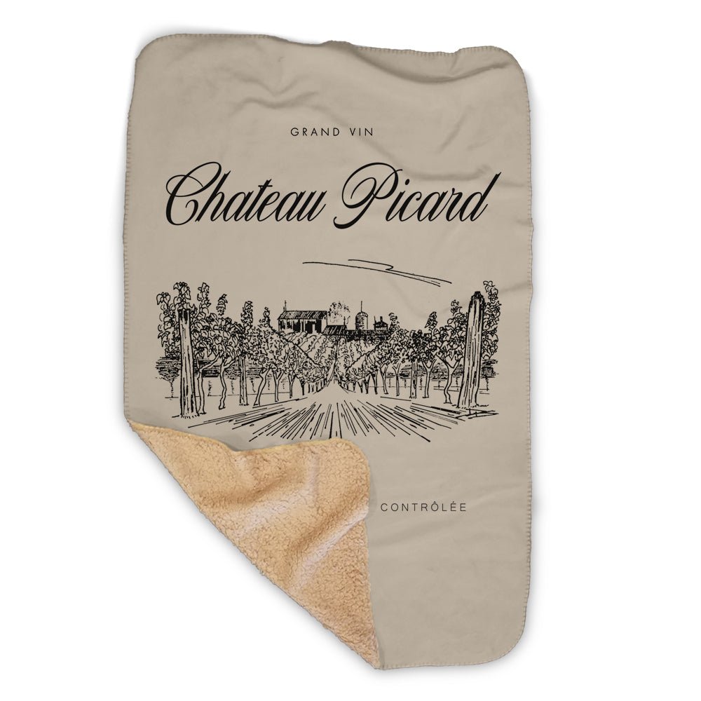 Star Trek: Picard Chateau Picard Vineyard Logo Sherpa Blanket - Paramount Shop