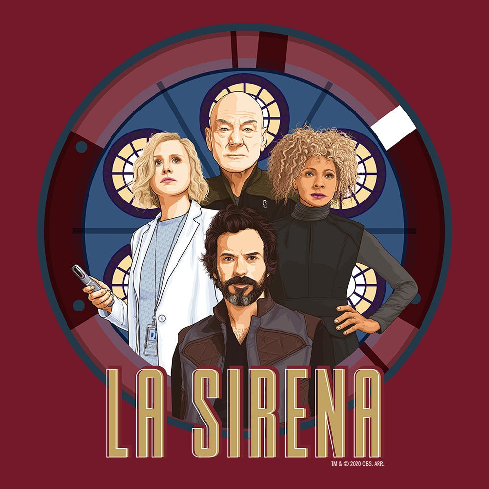 Star Trek: Picard La Sirena Crew Portrait Adult Short Sleeve T - Shirt - Paramount Shop