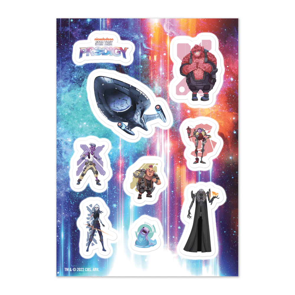 Star Trek: Prodigy Characters Kiss Cut Sticker Sheet - Paramount Shop