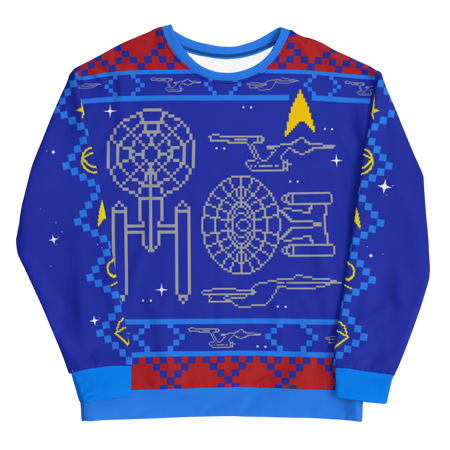 Star Trek Schemantics Holiday Unisex Crew Neck Sweatshirt - Paramount Shop