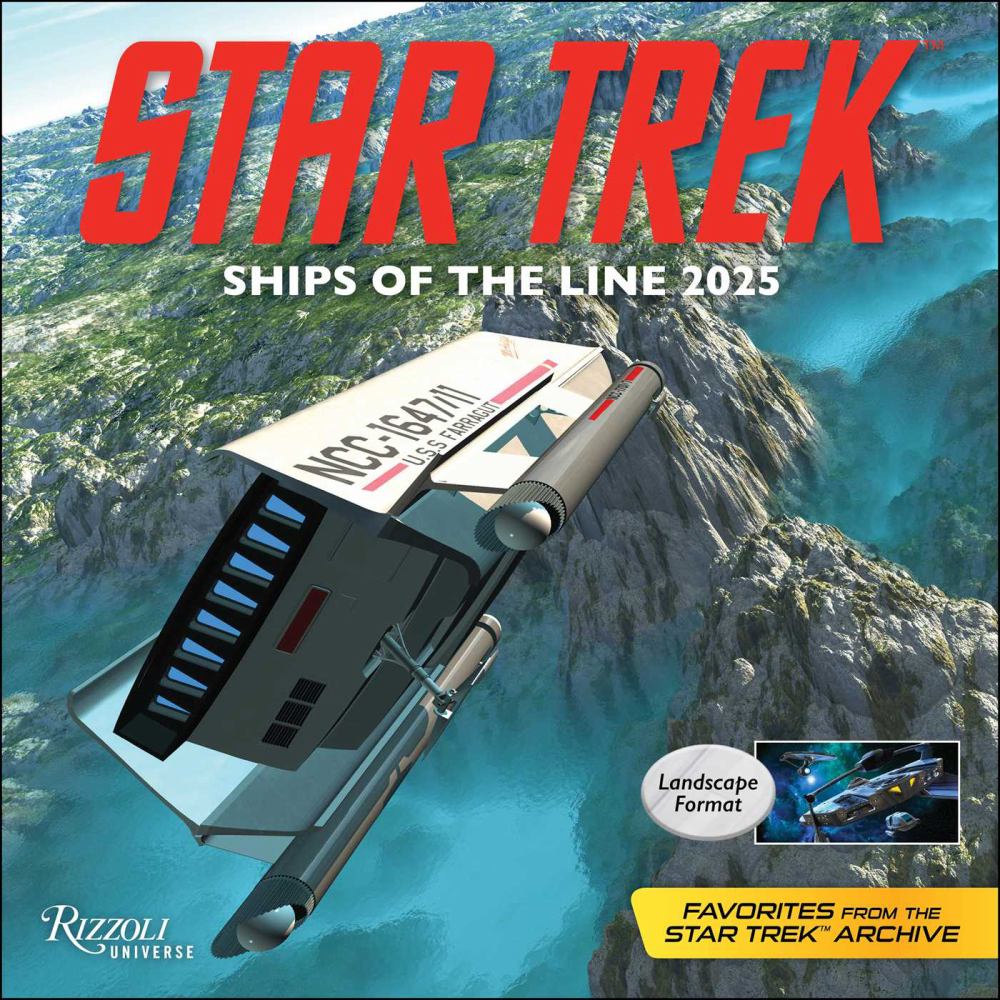 Star Trek Ships of the Line 2025 Wall Calendar - Paramount Shop