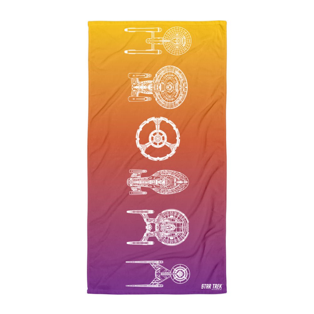 Star Trek Ships Of The Line Beach Towel - Paramount Shop