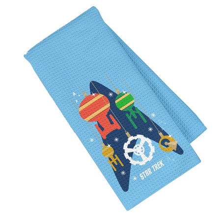 Star Trek Ships of the Line Holiday Kitchen Towel - Paramount Shop