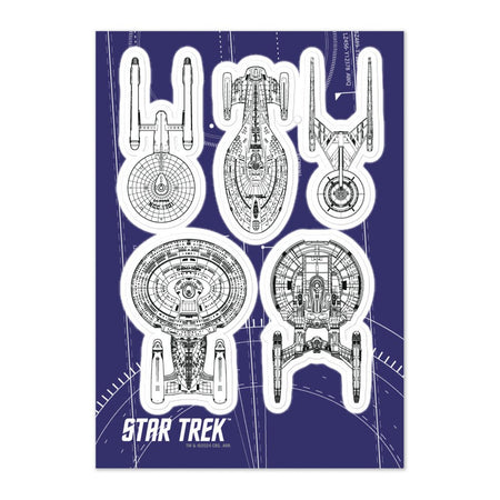 Star Trek Ships Of The Line Sticker Sheet - Paramount Shop