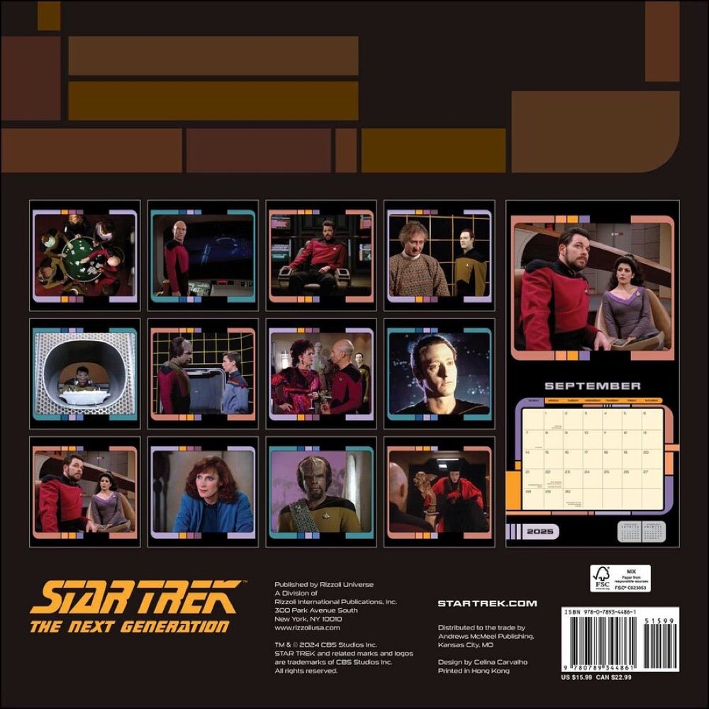 Star Trek: The Next Generation 2025 Wall Calendar - Paramount Shop