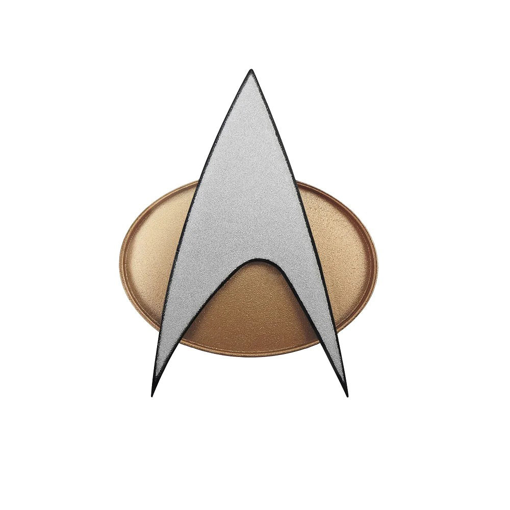 Star Trek The Next Generation Chirping Communicator Badge, TNG ComBadge (sin Bluetooth)