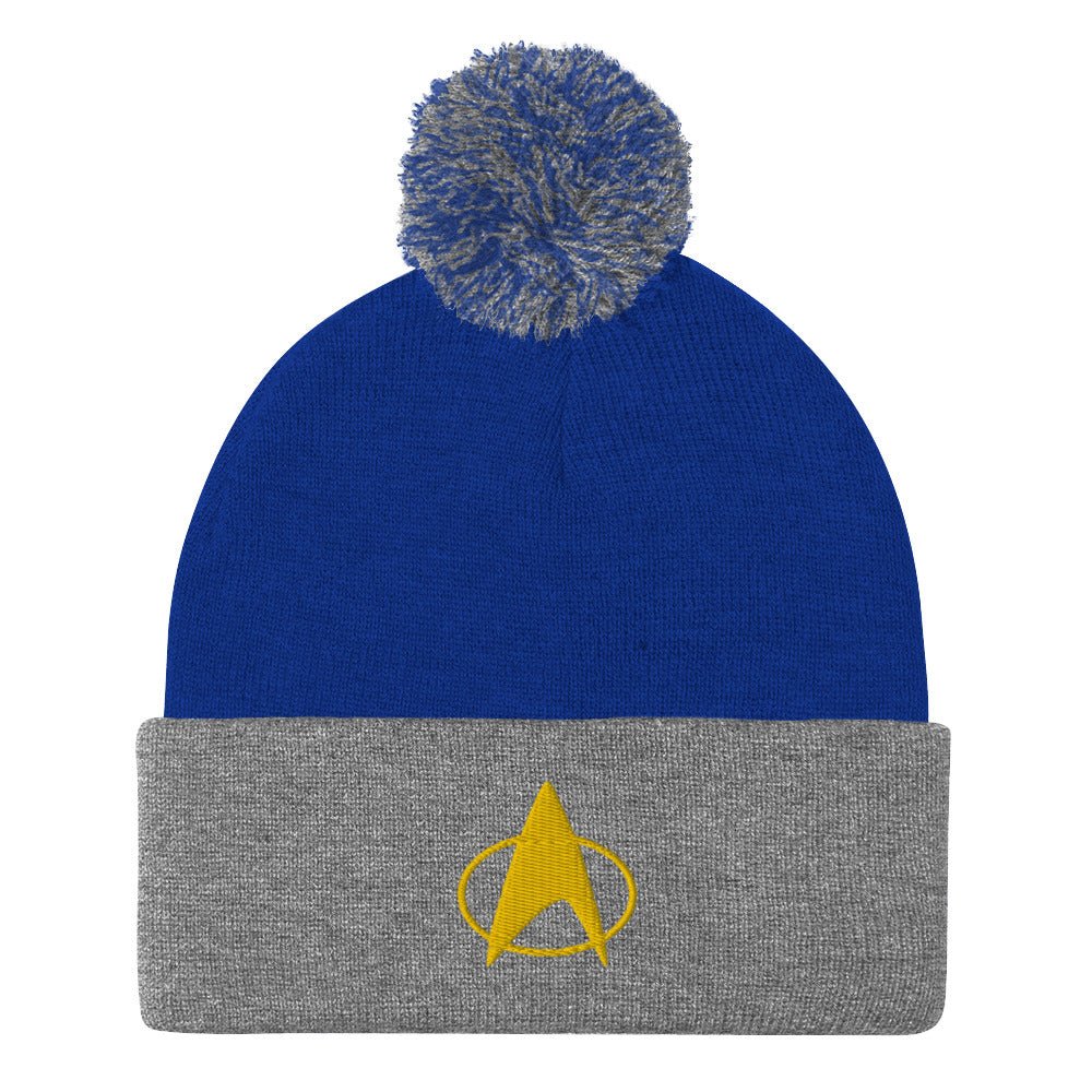 Star Trek: The Next Generation Delta Embroidered Pom Pom Knit Beanie - Paramount Shop