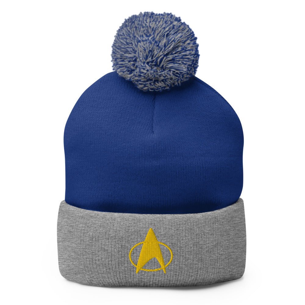 Star Trek: The Next Generation Delta Embroidered Pom Pom Knit Beanie - Paramount Shop