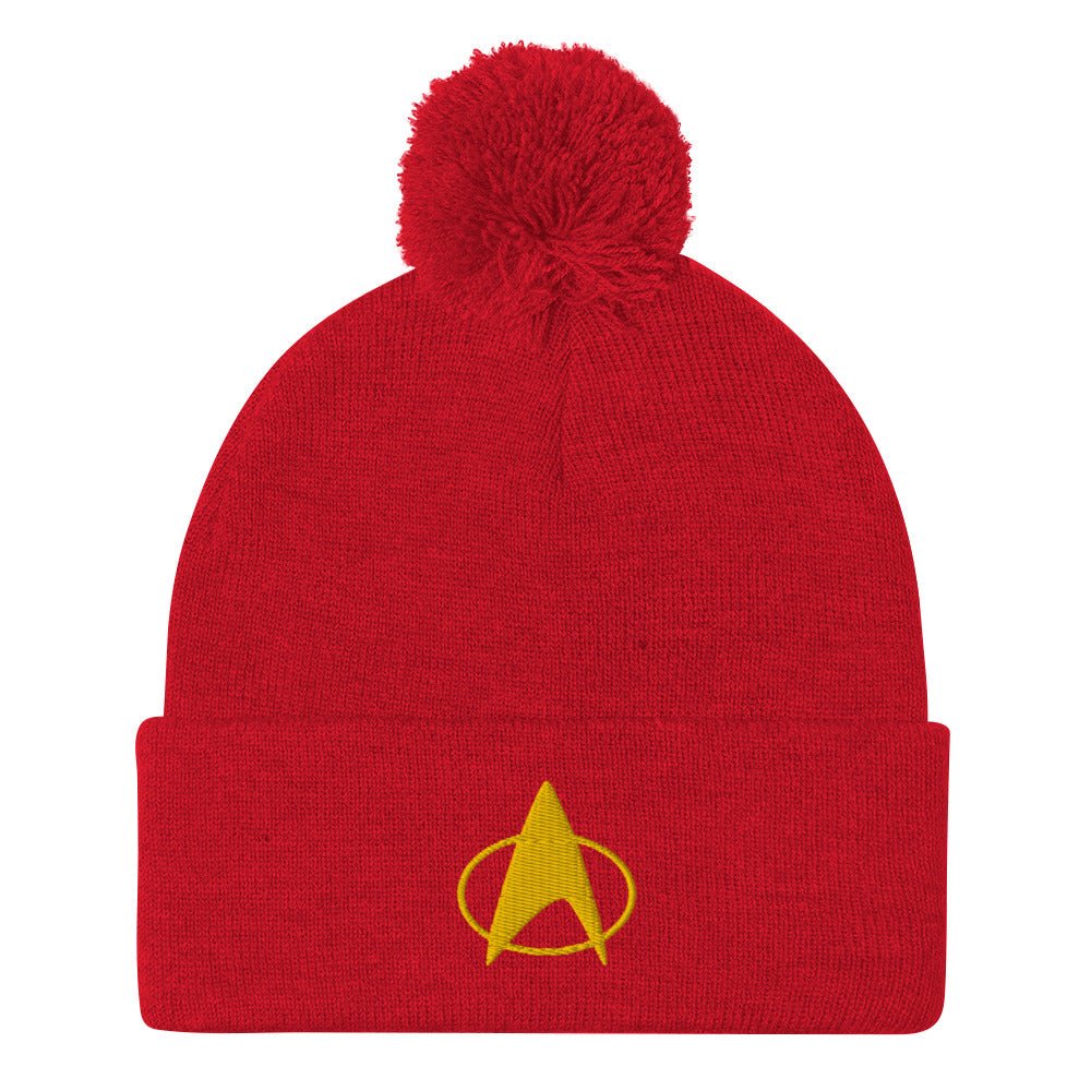 Star Trek: The Next Generation Delta Embroidered Pom Pom Knit Beanie - Paramount Shop