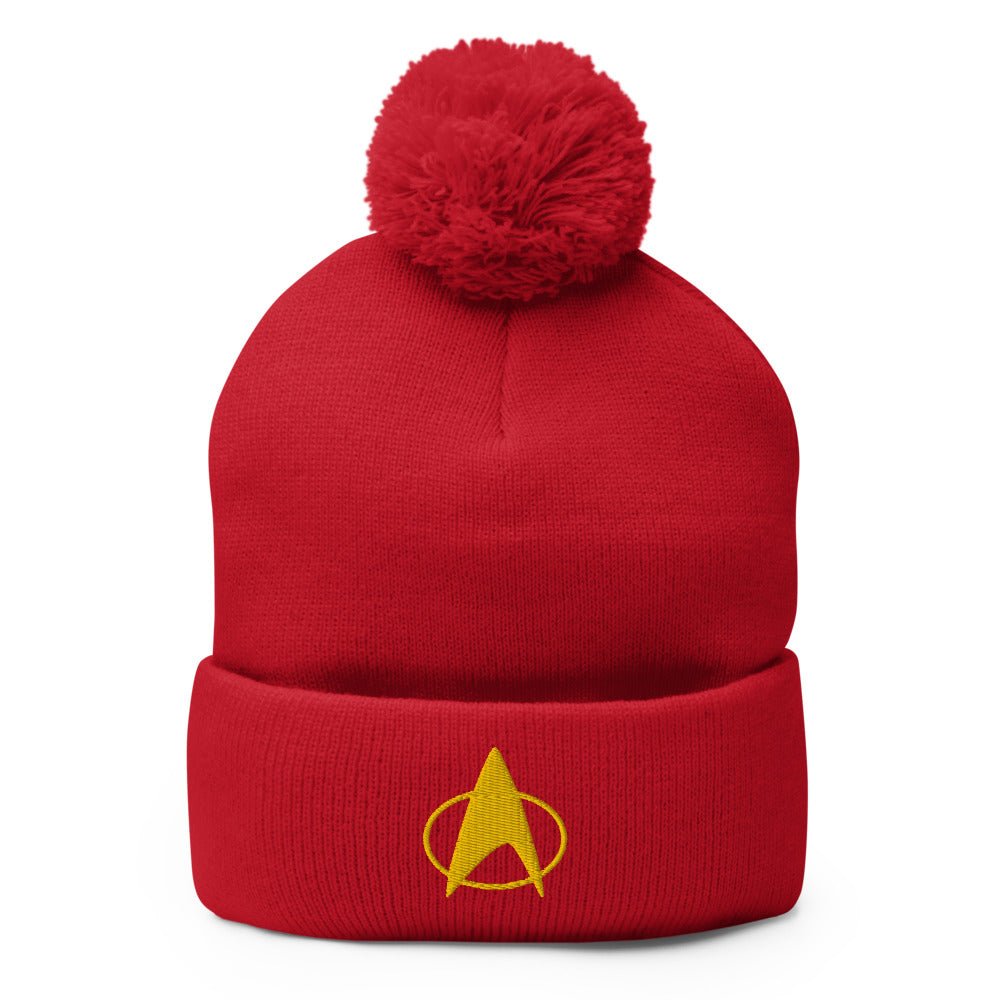 Star Trek: The Next Generation Delta Embroidered Pom Pom Knit Beanie - Paramount Shop