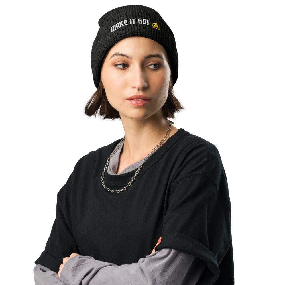 Star Trek: The Next Generation Make It So! Embroidered Waffle Beanie - Paramount Shop