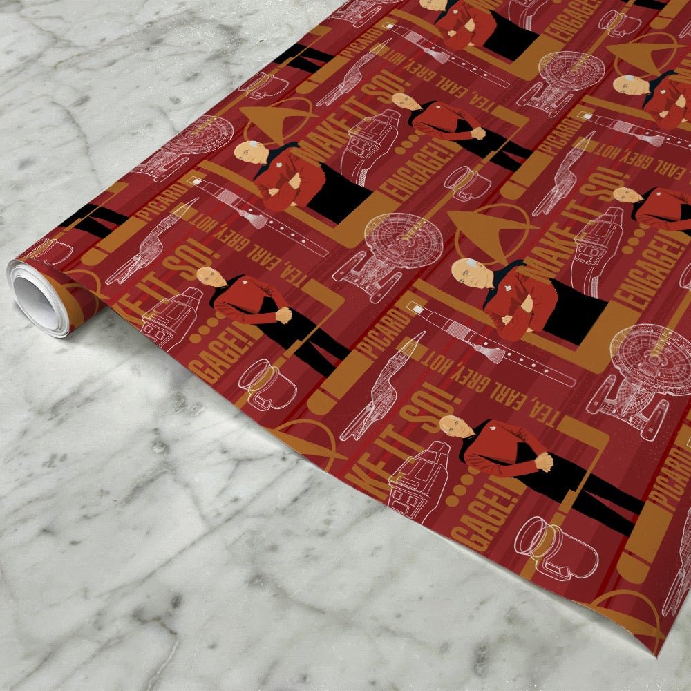 Star Trek: The Next Generation Picard Gift Wrap - Paramount Shop