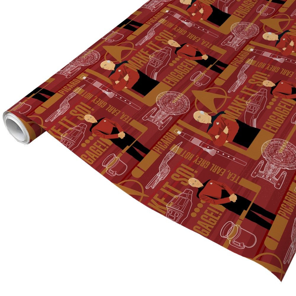 Star Trek: The Next Generation Picard Gift Wrap - Paramount Shop