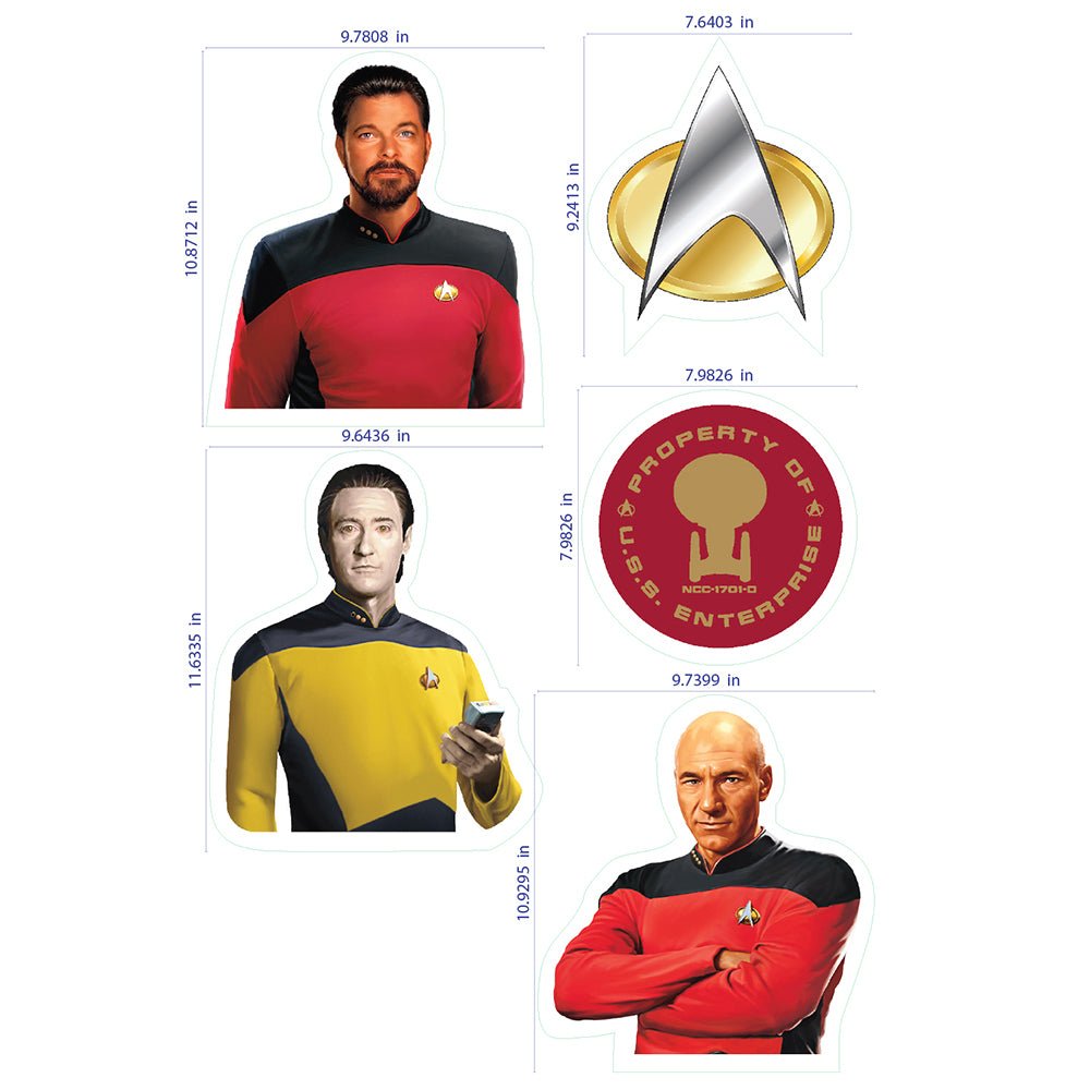 Star Trek: The Next Generation Wall Sticker Sheet - Paramount Shop