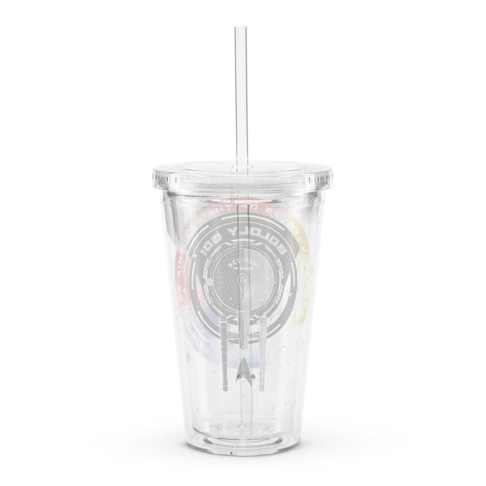 Star Trek: The Original Series Boldly Go Clear Tumbler - Paramount Shop