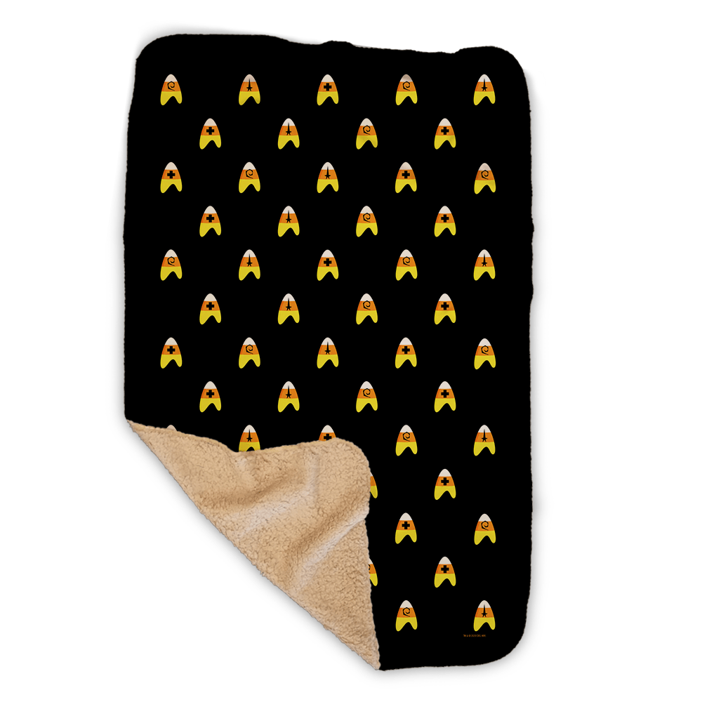 Star Trek: The Original Series Candy Corn Deltas Sherpa Blanket - Paramount Shop