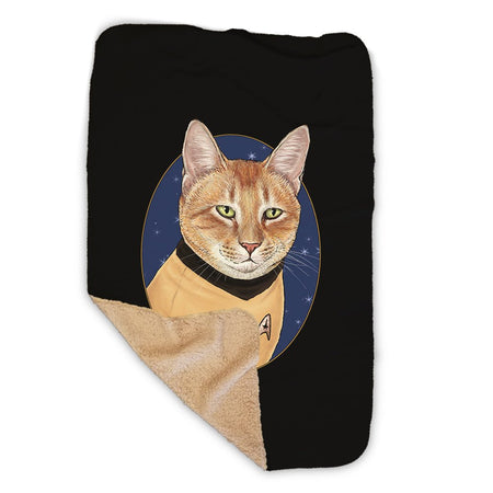 Star Trek: The Original Series Cat Captain Kirk Sherpa Blanket - Paramount Shop