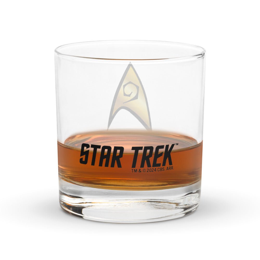 Star Trek: The Original Series Engineering Delta Rocks Glass - Paramount Shop