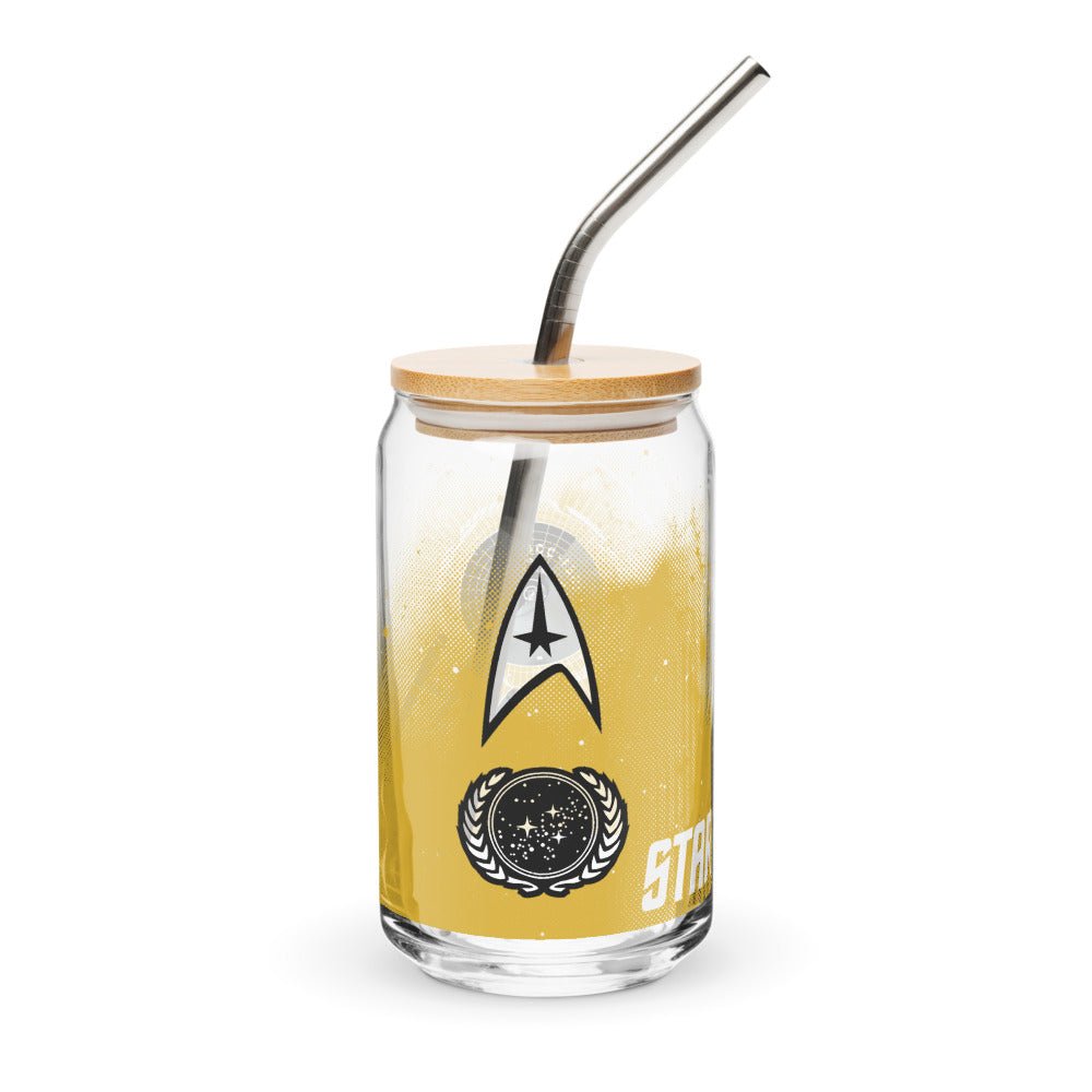 Star Trek: The Original Series Enterprise Can Shaped Glass - Paramount Shop