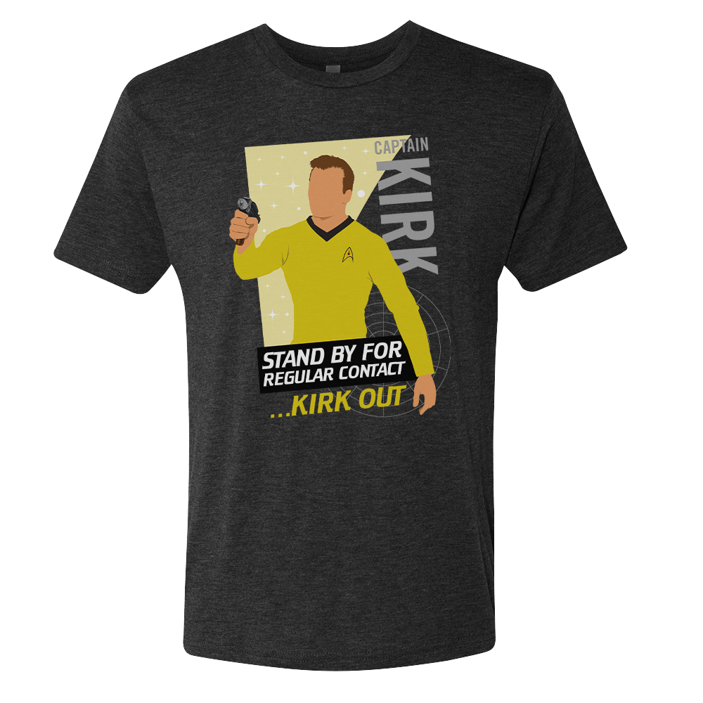 Star Trek: The Original Series Kirk Men's Tri - Blend T - Shirt - Paramount Shop