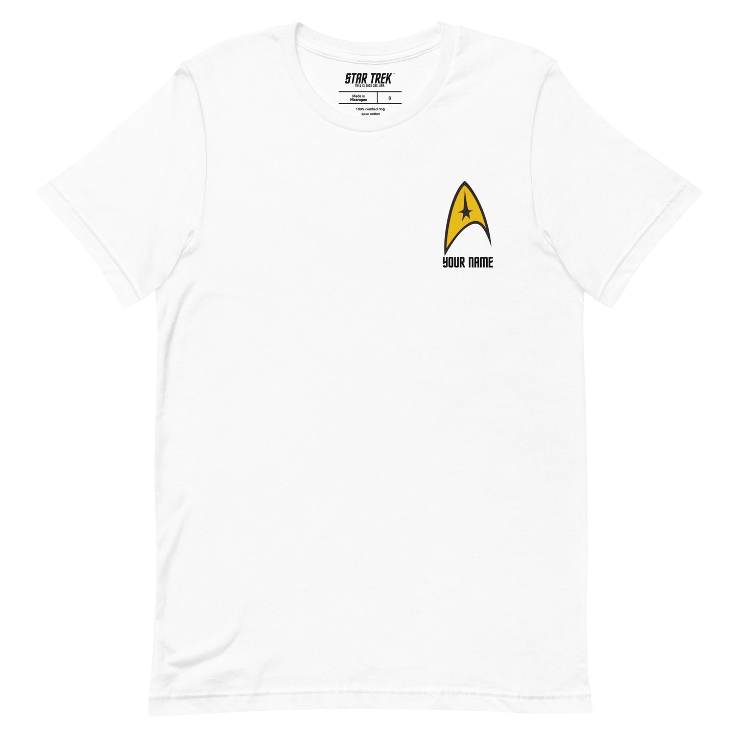 Star Trek: The Original Series Personalized Command Badge Unisex T-Shirt - Paramount Shop