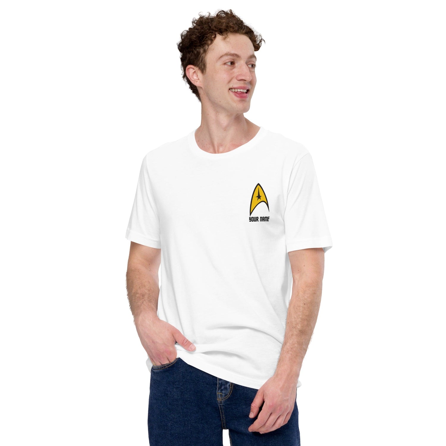 Star Trek: The Original Series Personalized Command Badge Unisex T-Shirt - Paramount Shop