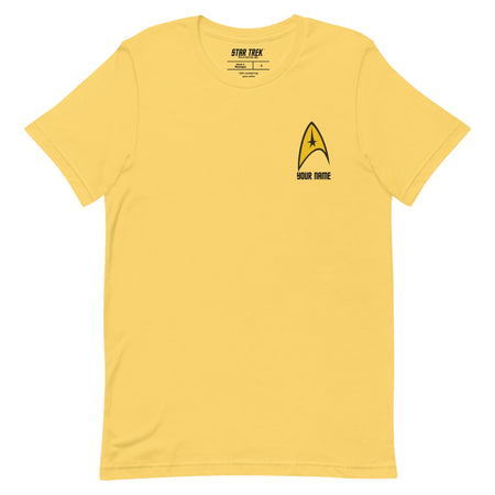 Star Trek: The Original Series Personalized Command Badge Unisex T-Shirt - Paramount Shop