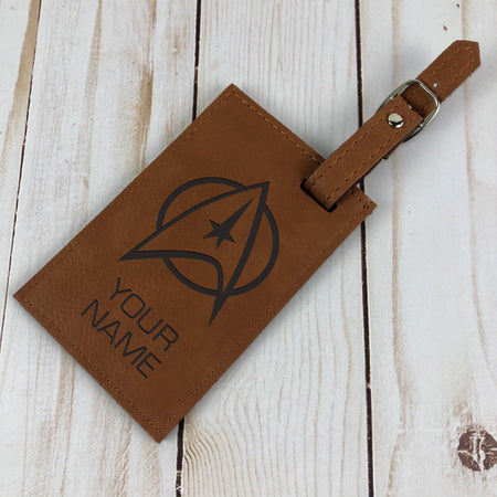 Star Trek: The Original Series Personalized Leather Luggage Tag - Paramount Shop
