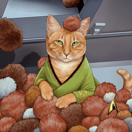 Star Trek: The Original Series Tribble Cat Premium Tote Bag - Paramount Shop