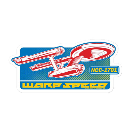 Star Trek: The Original Series Warp Speed Die - Cut Sticker - Paramount Shop