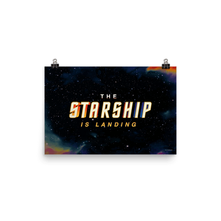 Star Trek The Starship Is Landing Premium Matte Paper Poster - Paramount Shop