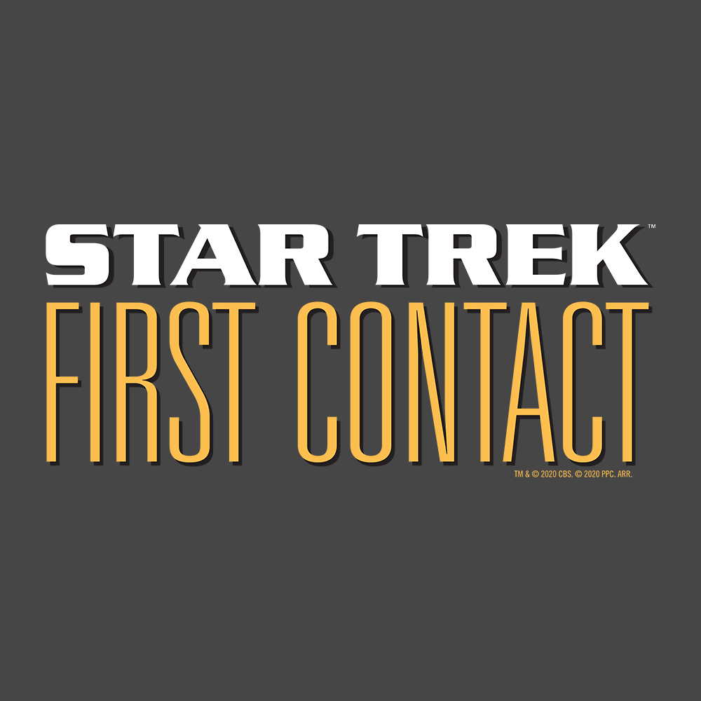 Star Trek VII: Generations First Contact Logo Adult Short Sleeve T - Shirt - Paramount Shop