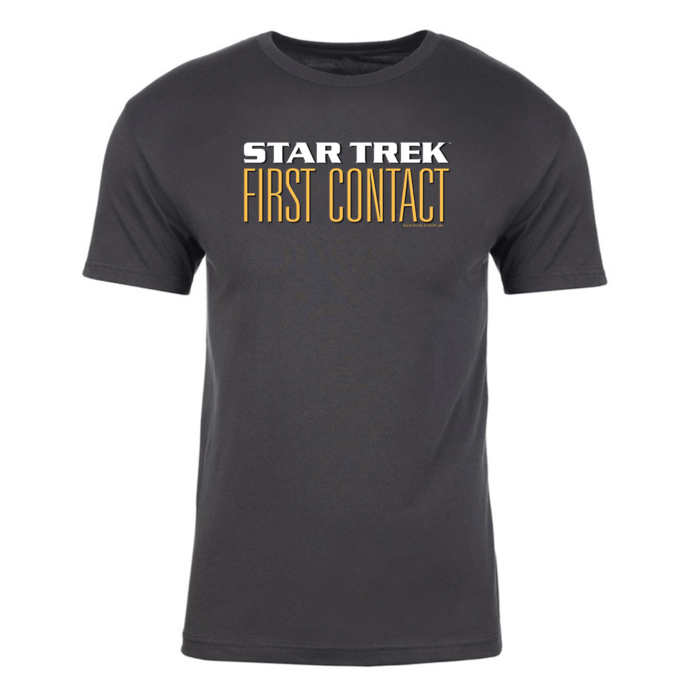 Star Trek VII: Generations First Contact Logo Adult Short Sleeve T - Shirt - Paramount Shop