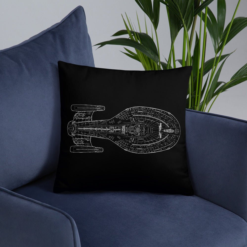 Star Trek: Voyager 25 Schematic Pillow 16" x 16" - Paramount Shop