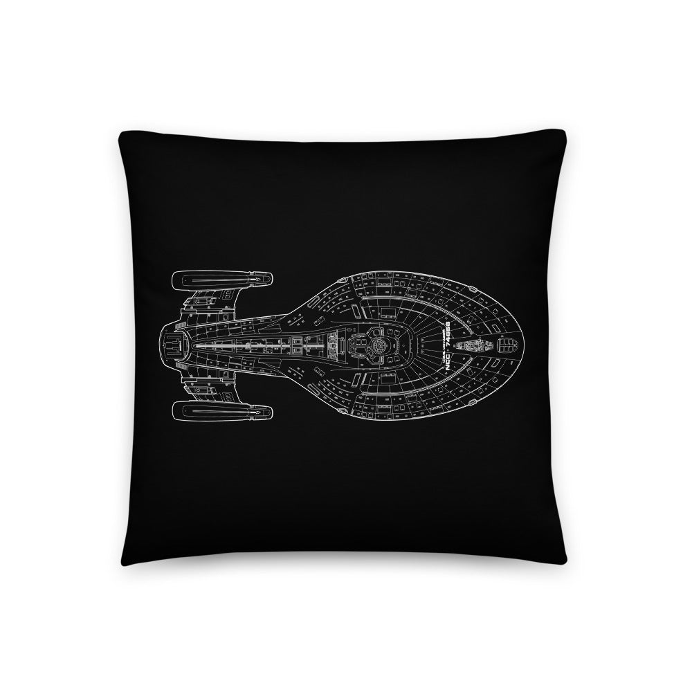 Star Trek: Voyager 25 Schematic Pillow 16" x 16" - Paramount Shop