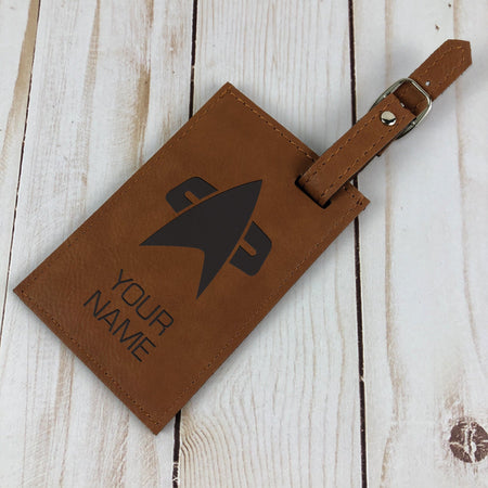 Star Trek: Voyager Personalized Leather Luggage Tag - Paramount Shop