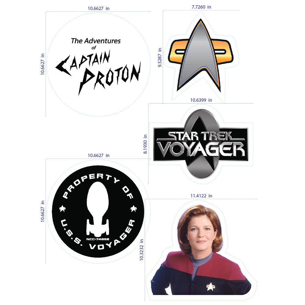 Star Trek: Voyager Wall Sticker Sheet - Paramount Shop