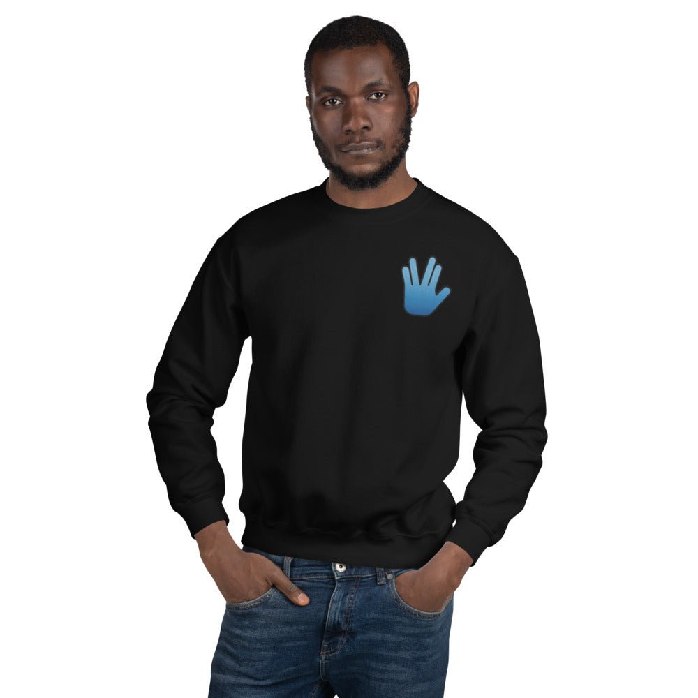 Star Trek Vulcan Salute Embroidered Crewneck - Paramount Shop