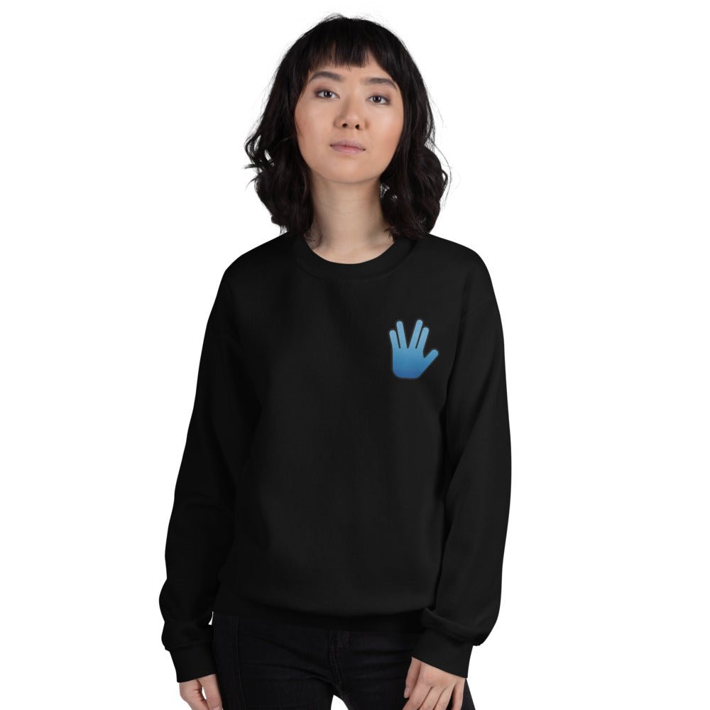 Star Trek Vulcan Salute Embroidered Crewneck - Paramount Shop