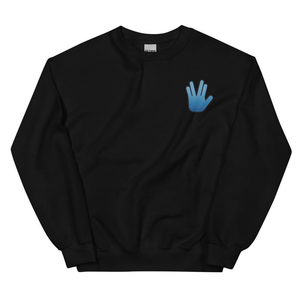 Star Trek Vulcan Salute Embroidered Crewneck - Paramount Shop