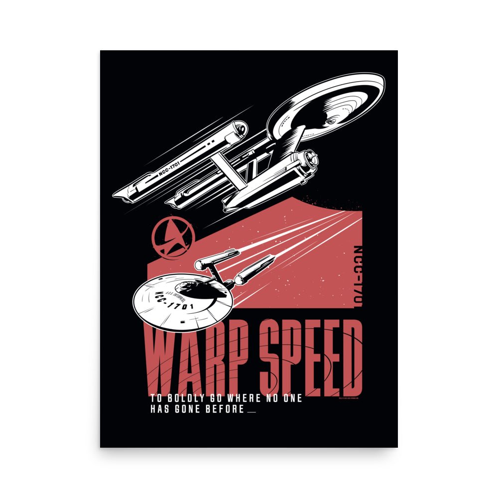 Star Trek Warp Speed Premium Matte Poster – Paramount Shop