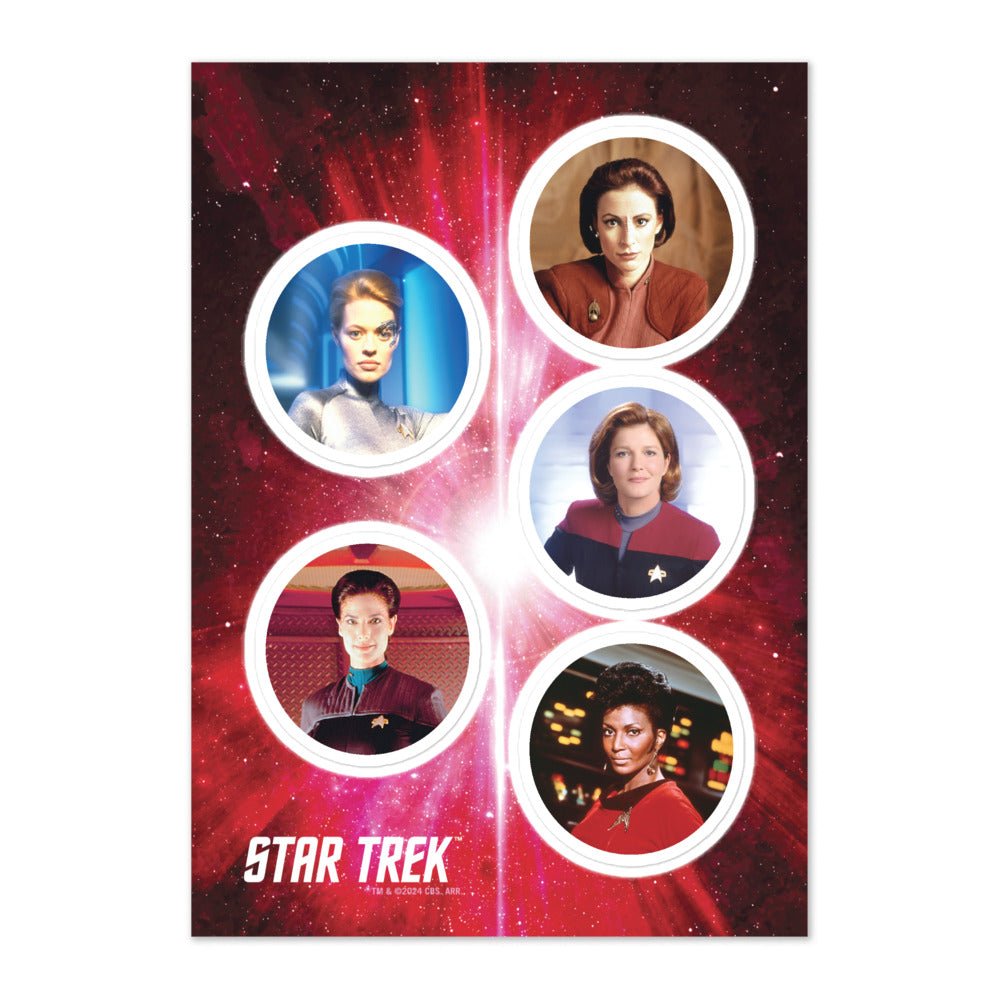 Star Trek Women Of Star Trek Sticker Sheet - Paramount Shop