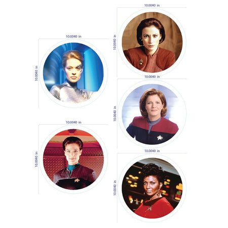 Star Trek Women Of Star Trek Wall Sticker Sheet - Paramount Shop