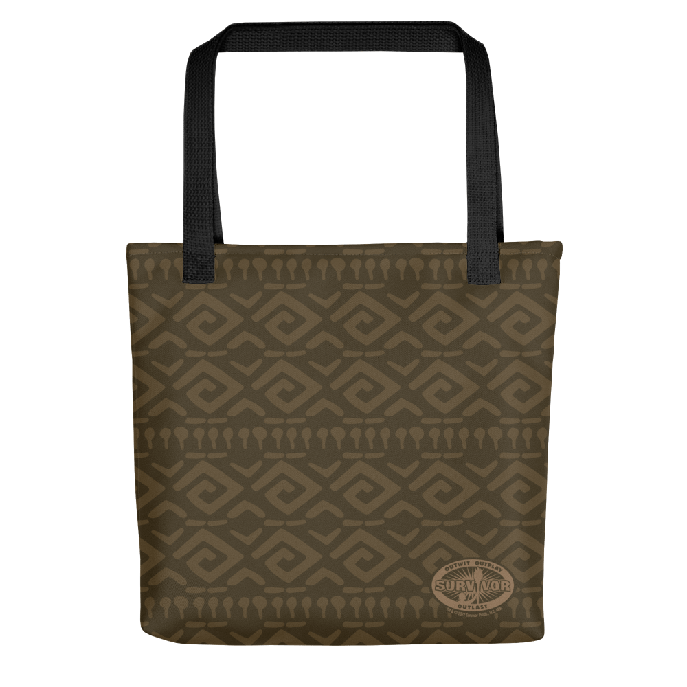 Survivor Brown Tribal All Over Print Premium Tote Bag - Paramount Shop