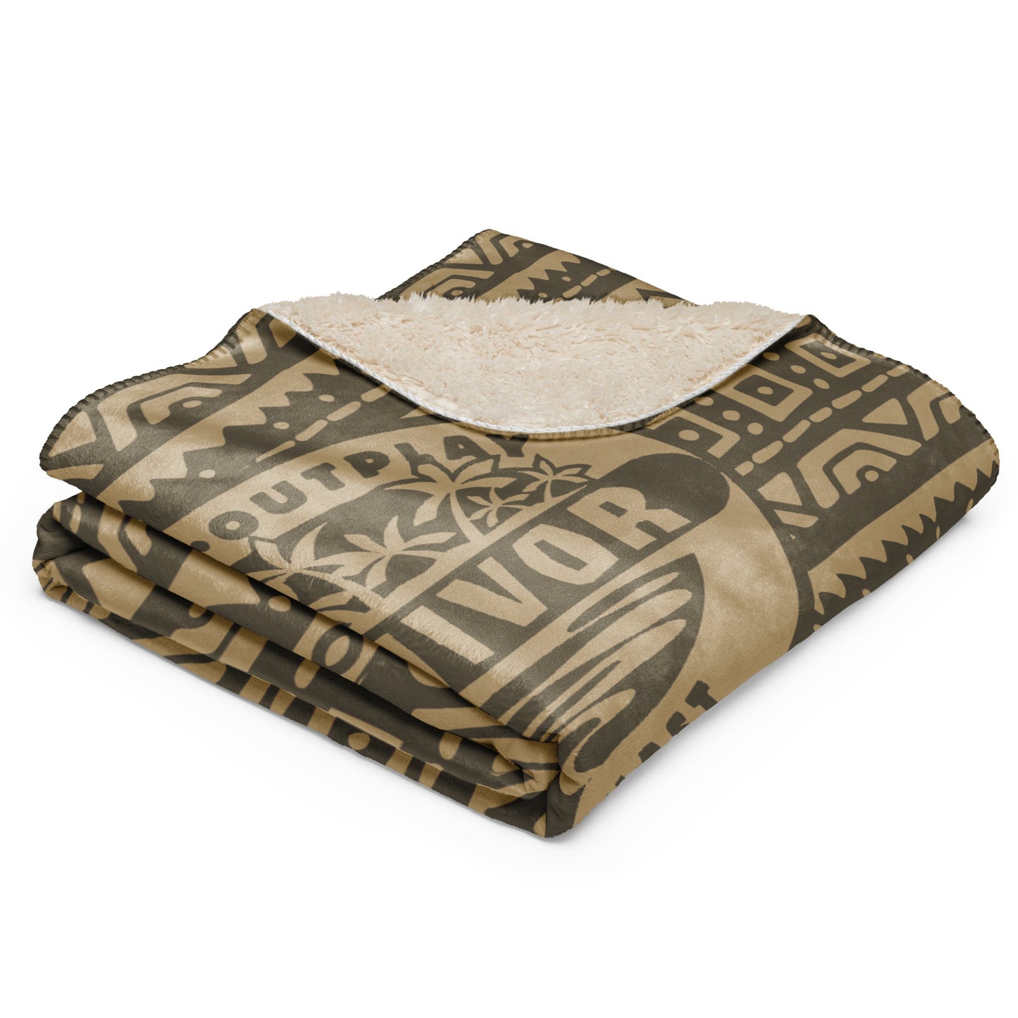 Survivor Castaway Quotes Sherpa Blanket - Paramount Shop